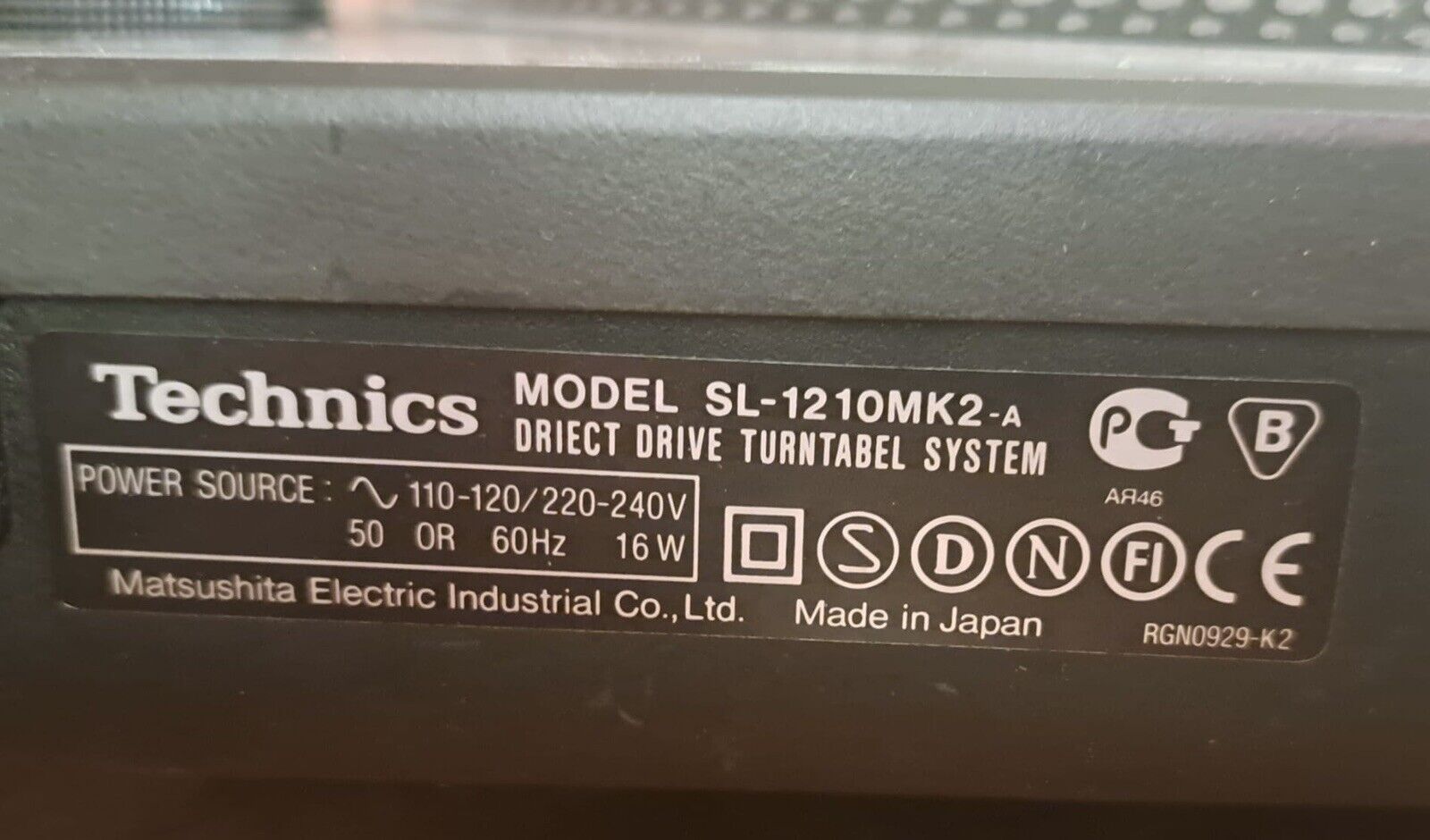 Technics SL 1210 MK2 Plattenspieler 2 Stk. Sammlerartikel – Bild 7